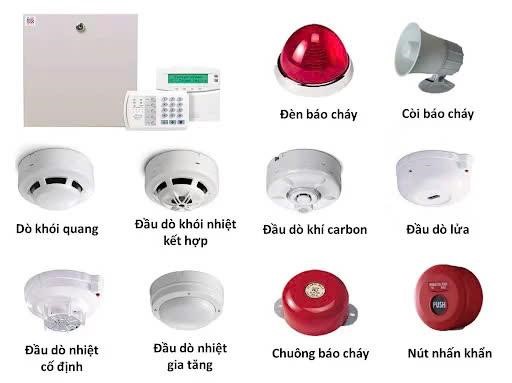 Một số thiết bị báo cháy, báo khói