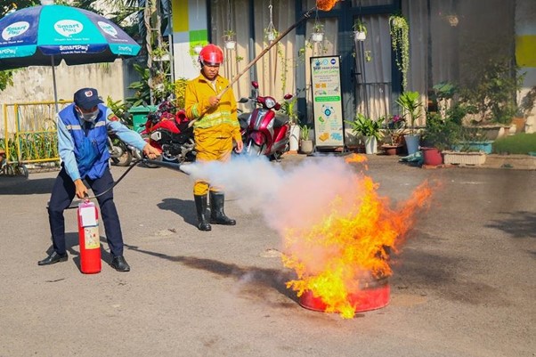 Tập huấn cách sử dụng các thiết bị phòng cháy chữa cháy